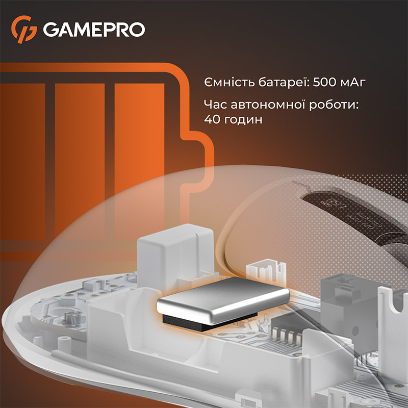 Замовити Миша GAMEPRO Genesis Ranker Whhite (GM012W)
