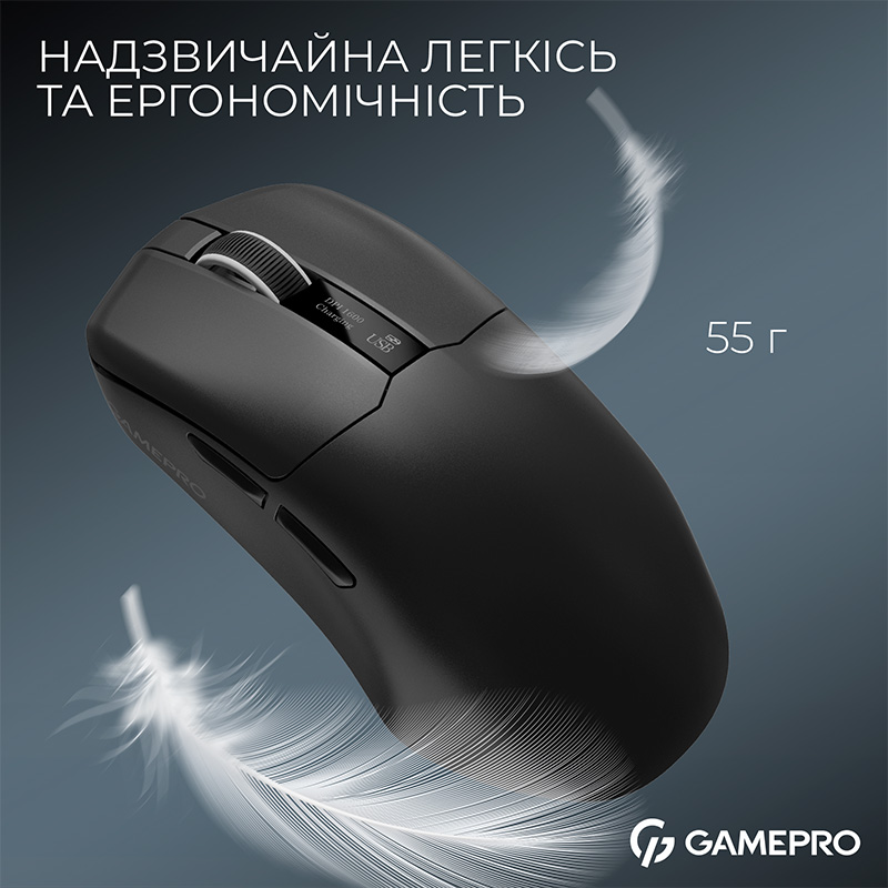 Зовнішній вигляд Миша GAMEPRO Asgard Thor Black (GM023B)