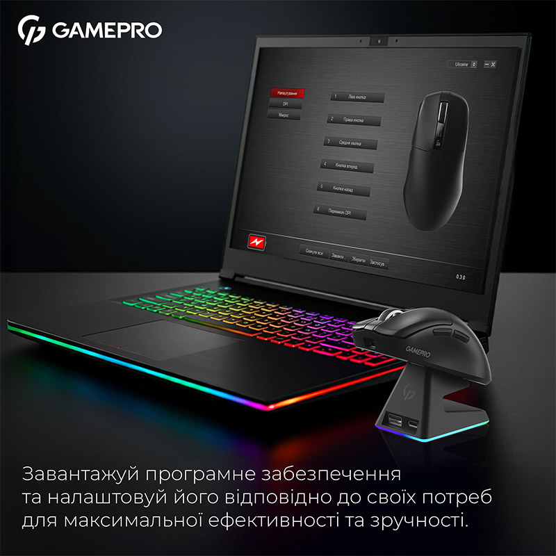 Зображення Миша GAMEPRO Asgard Thor Black (GM023B)