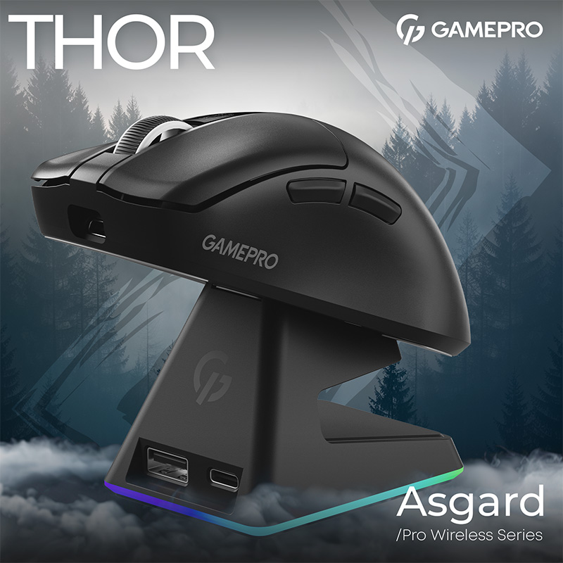 Миша GAMEPRO Asgard Thor Black (GM023B) Дротове підключення USB