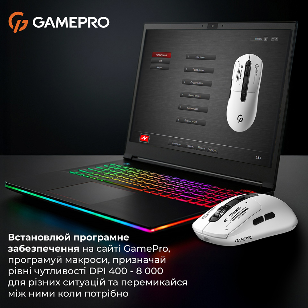 Обзор Мышь GAMEPRO Genesis Winner (GM079W)