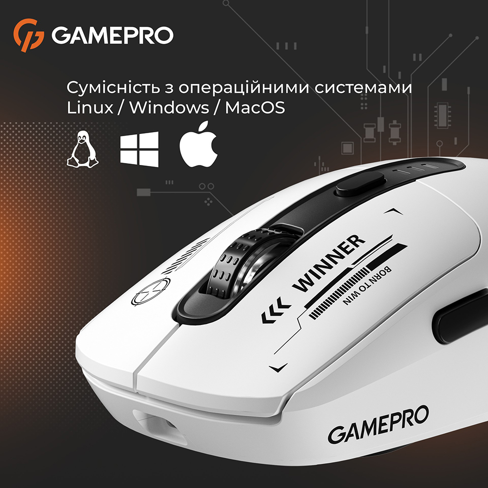 Фото Мышь GAMEPRO Genesis Winner (GM079W)