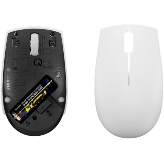 Зовнішній вигляд Миша LENOVO 300 Wireless Mouse Cloud Grey (GY51L15677)