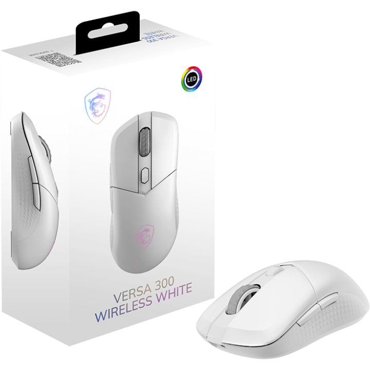 Миша MSI VERSA 300 W White (S12-4301440-CLA) Дротове підключення USB