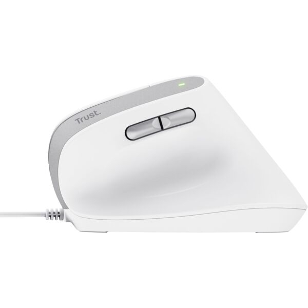 Мышь TRUST Bayo 2 Ergonomic White (25397) Проводное подключение USB
