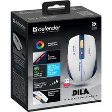 Мышь DEFENDER Dila MM-282 White-Blue (52282)