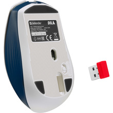 Мышь DEFENDER Dila MM-282 White-Blue (52282)