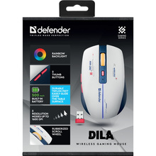 Мышь DEFENDER Dila MM-282 White-Blue (52282)