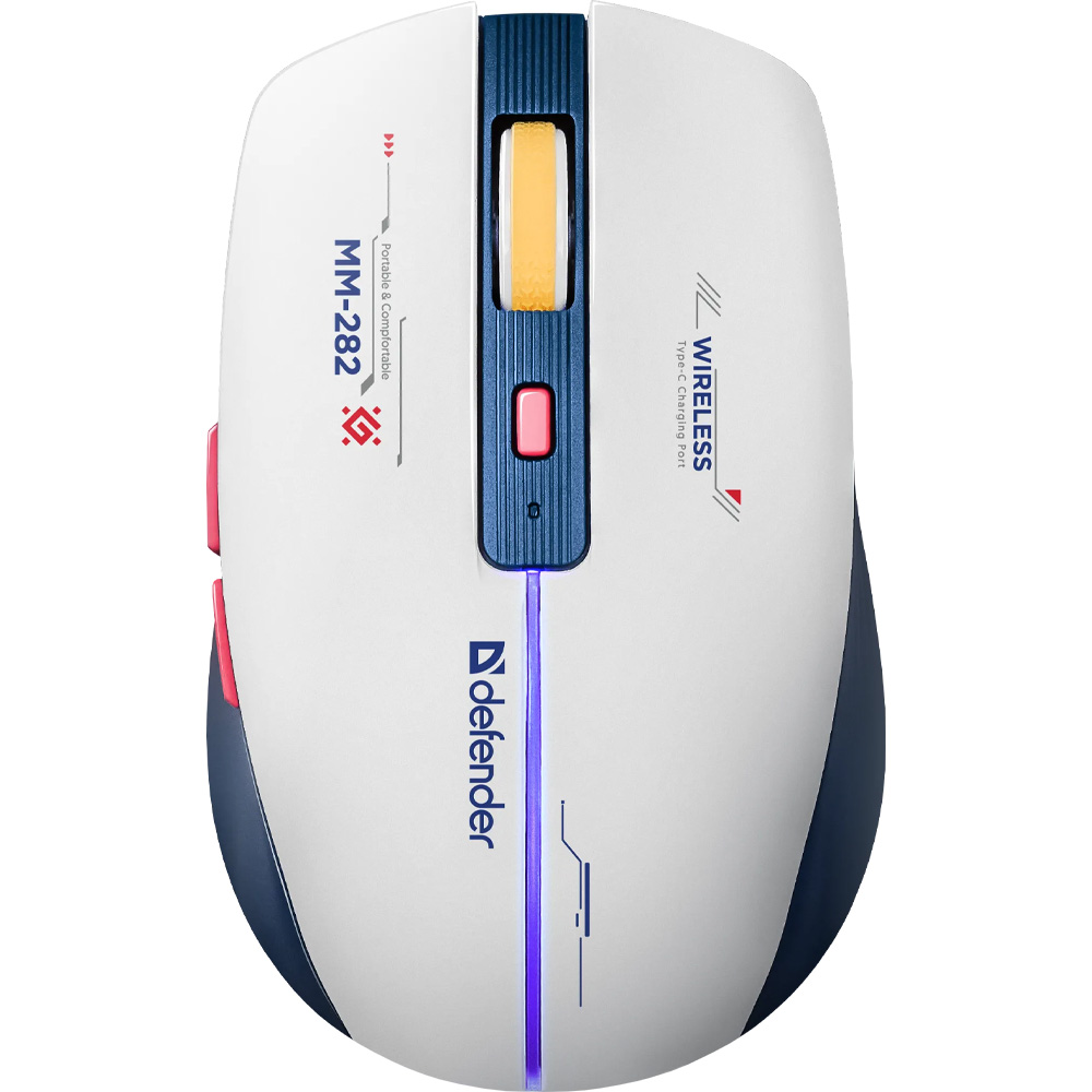 Мышь DEFENDER Dila MM-282 White-Blue (52282) Мышь DEFENDER Dila MM-282 White-Blue (52282)