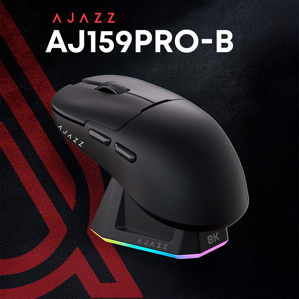 Миша AJAZZ AJ159 Pro Wireless Black (AJ159-PRO-B) Дротове підключення USB