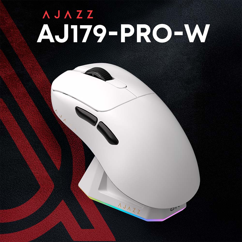 Миша AJAZZ AJ179 PRO White (AJ179-PRO-W) Дротове підключення USB