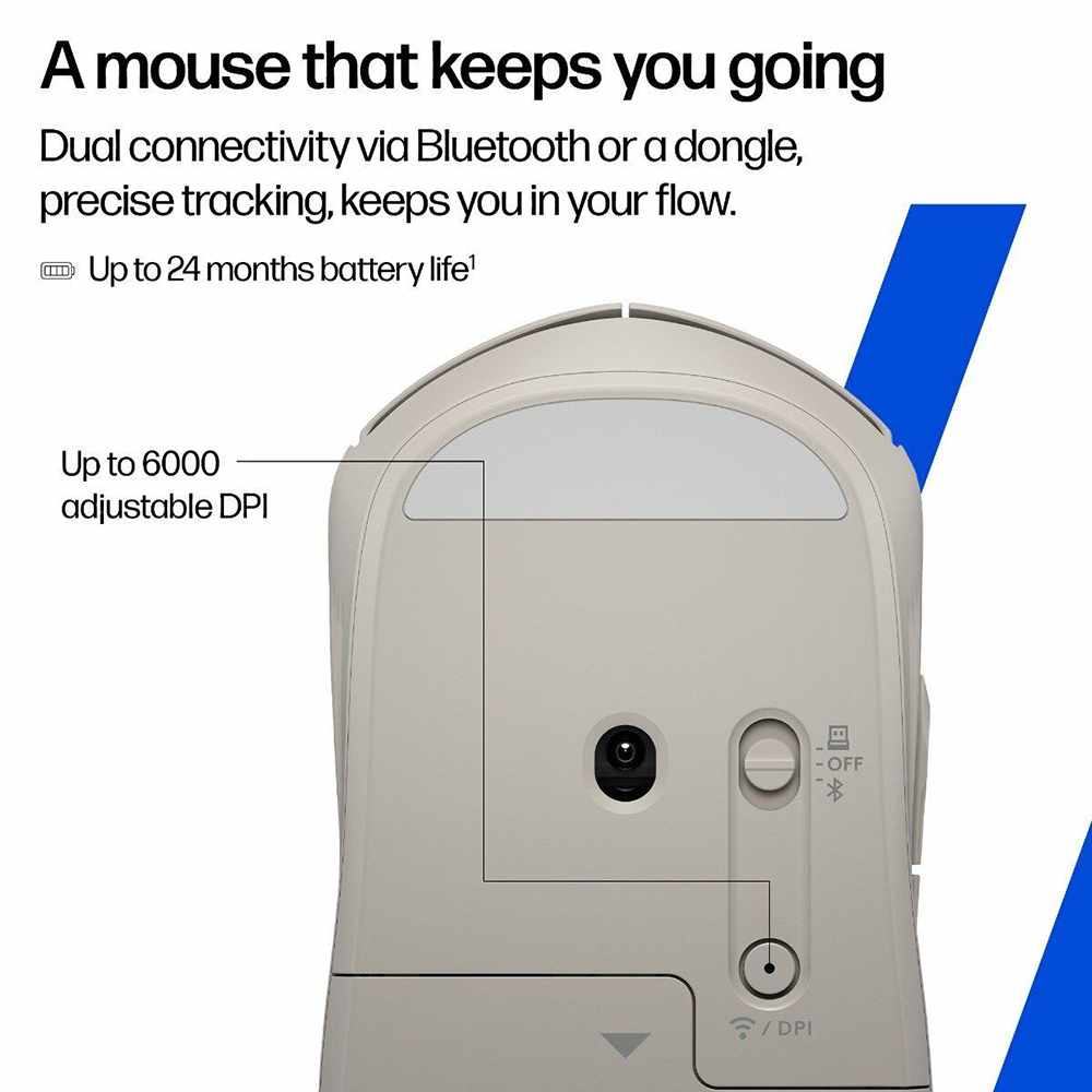 Заказать Мышь HP 400 Quiet Wireless Maple (AZ7B6AA)