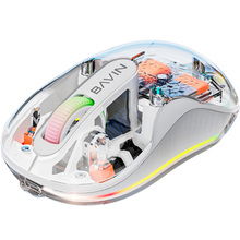 Миша BAVIN G-K-992 RGB Wireless 2.4G Plug-and-play DPI Bluetooth 5.1 White (G-K-992-WH)