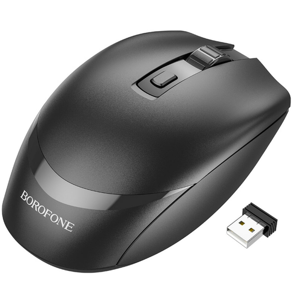 Мышь BOROFONE BG7 Platinum Black (6974443389982)