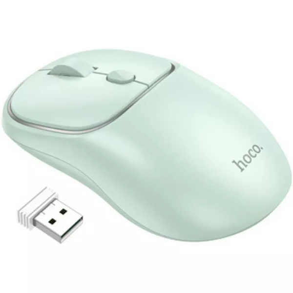 Мышь HOCO GM25 Royal Light Green (6942007608558) Комплектация мышь, USB-приемник, инструкция