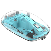 Мышь XO M12 BT Transparent Blue