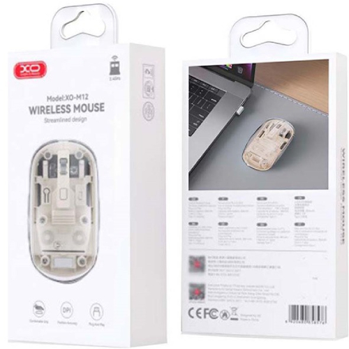 Внешний вид Мышь XO M12 BT Transparent White (M12 White)