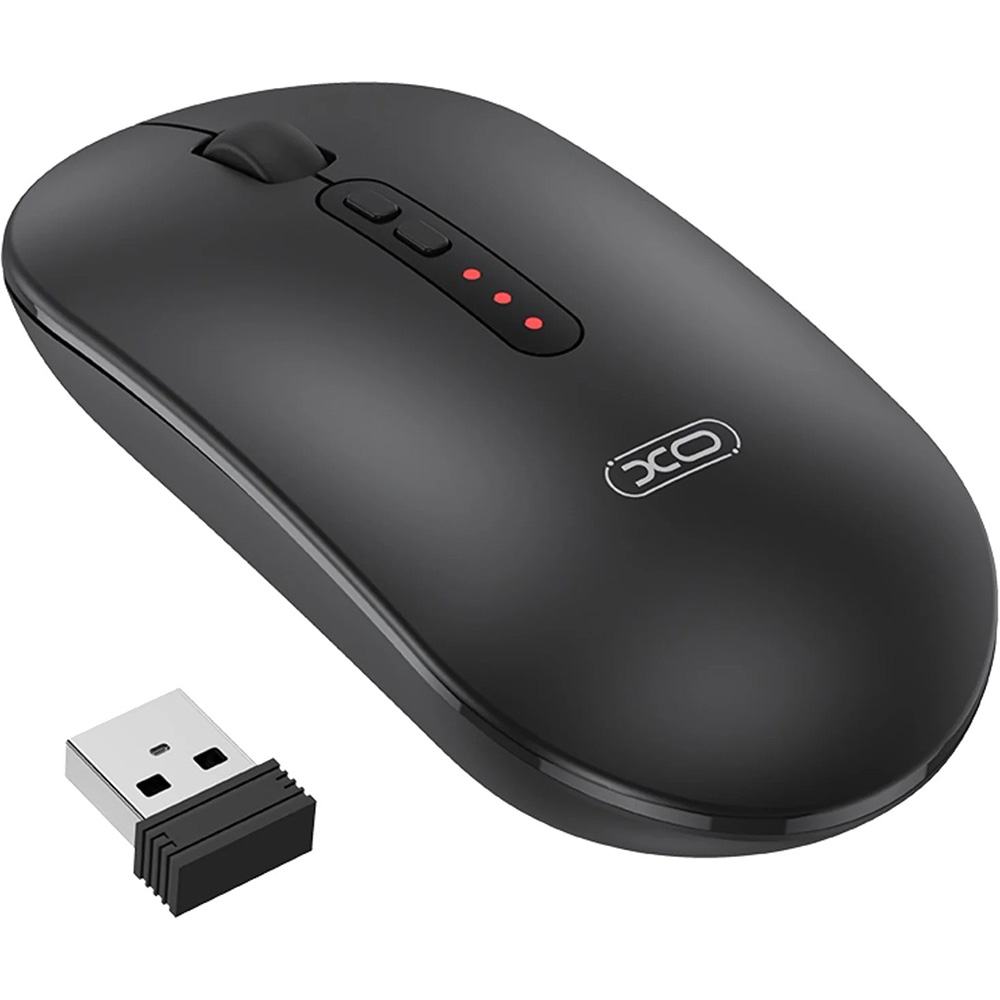 Мишка XO M13 Black Дополнительно емкость аккумулятора 300 мАч, время работы от аккумулятора 30 ч