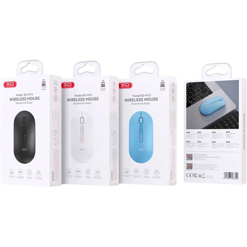 Мышь XO M13 White Беспроводное подключение Bluetooth + RF