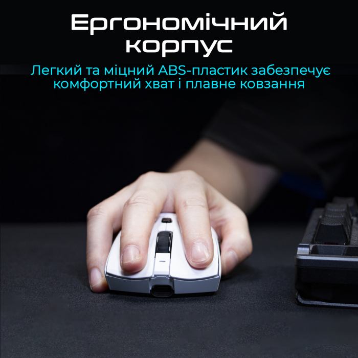 Мышь RAWM SA-MH01PRO Black Комплектация мышь MH01PRO ; кабель Type-C; наклейки Grip Tape (против скольжения); набор тефлоновых глайдов; приемник 1К; приемник 8K; адаптер; инструкция пользователя