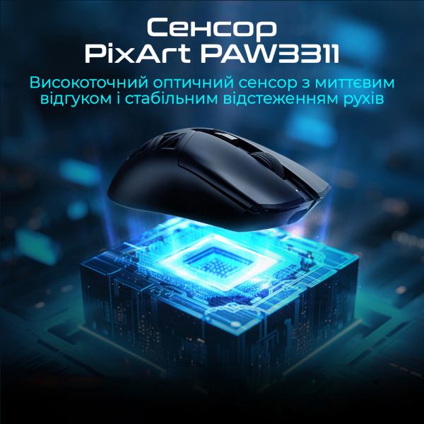 Мышь RAWM SA-SL01C White Беспроводное подключение Bluetooth + RF