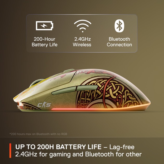 Заказать Мышь STEELSERIES CS2 Dragon Lore Edition Wireless RGB (62614)