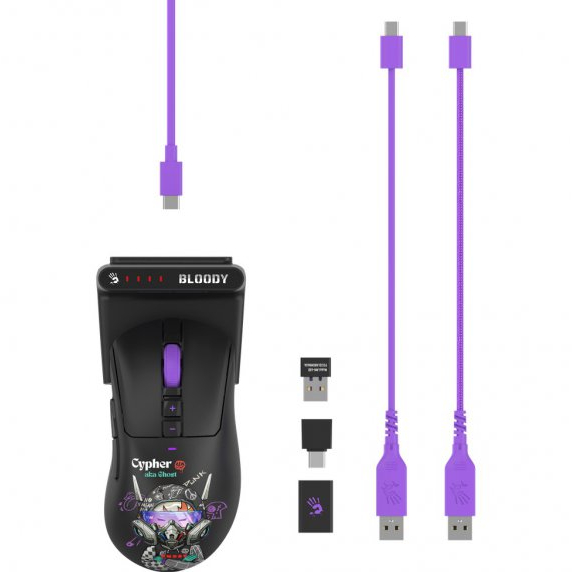 В Фокстрот Мышь BLOODY R73 Ultra Duo Cypher Ghost