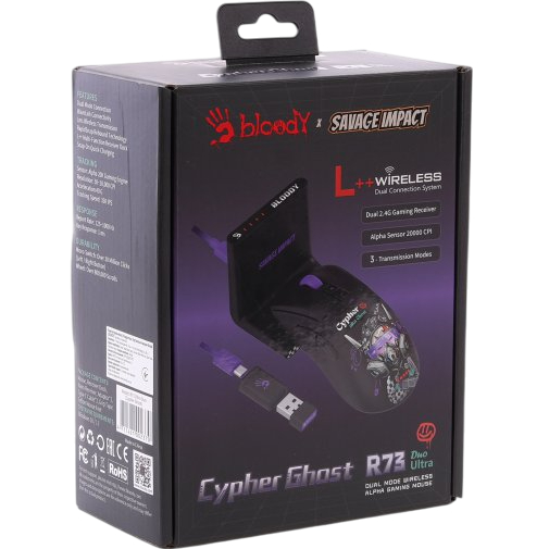 Фото 15 Мышь BLOODY R73 Ultra Duo Cypher Ghost