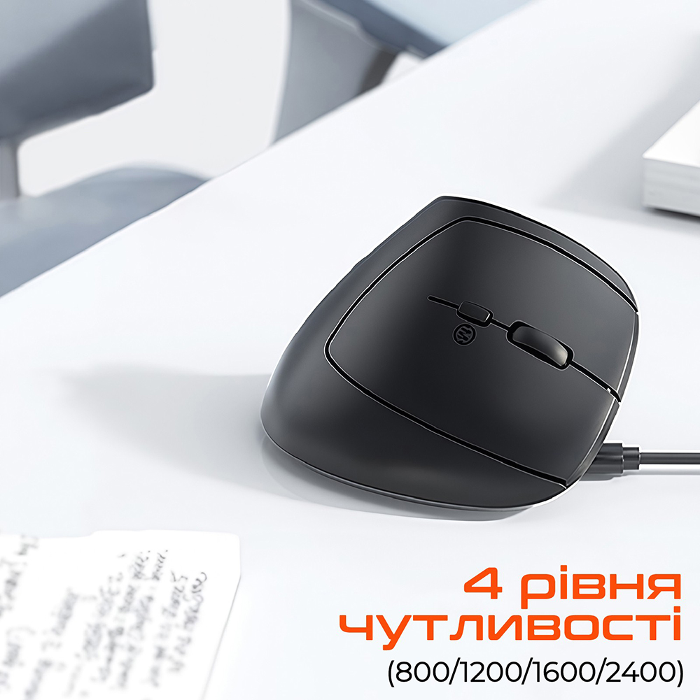 Мышь MEETION Black (MT-BTM008-A) Комплектация мышь; USB нано-приемник; Type-C адаптер; инструкция пользователя