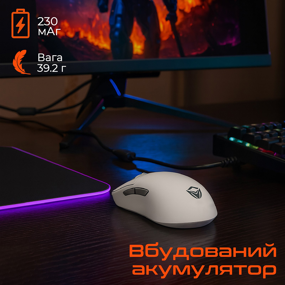 Мышь MEETION GW40 Pro White (MT-GW40_PRO-B) Комплектация мышь; инструкция пользователя