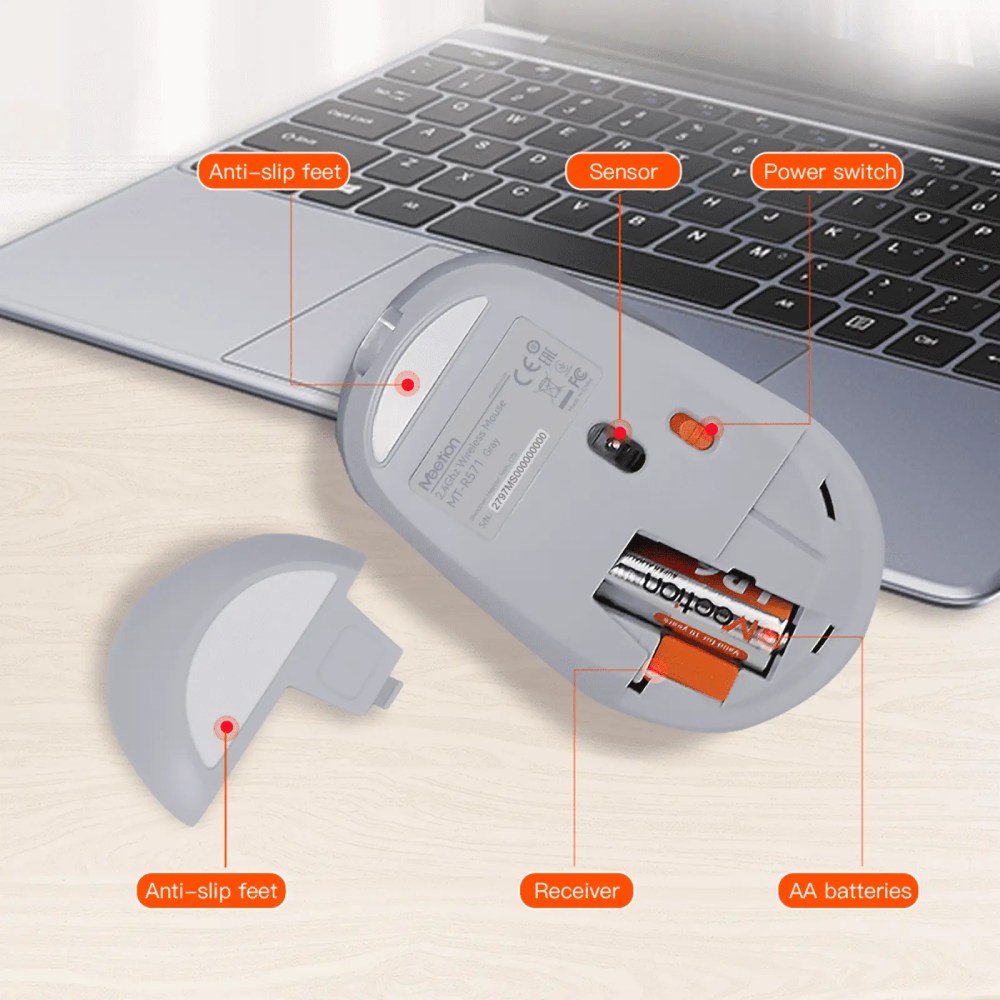 Фото Мышь MEETION MT-R571 White (MT-R571-C)