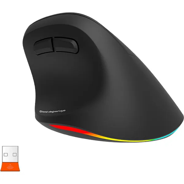 Мышь MEETION MT-BTM010R Black (MT-BTM010R-A) Дополнительно Plug&Play; 4 уровня чувствительности: 800/1200/1800/2400 dpi; Емкость аккумулятора: 700 мАч