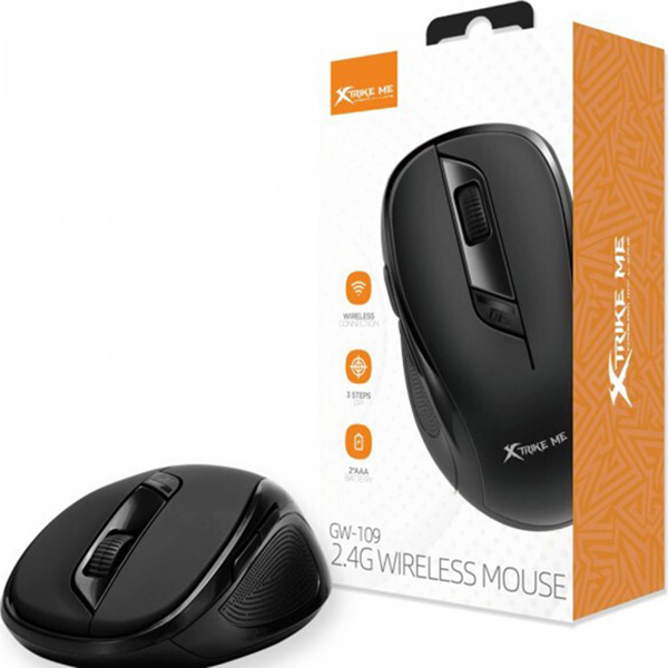 Зовнішній вигляд Миша XTRIKE ME Black (GW-109)