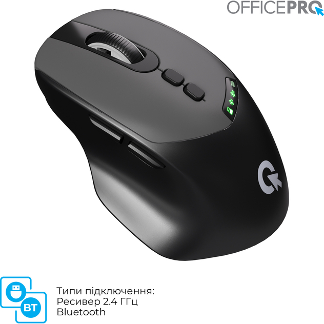 Зображення Миша OFFICEPRO M520B Black
