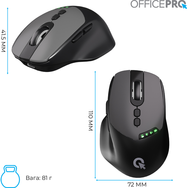 В Україні Миша OFFICEPRO M520B Black