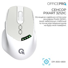 Мышь OFFICEPRO M520W White