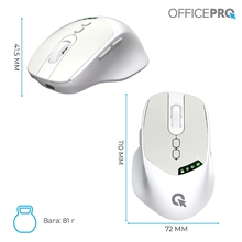Мышь OFFICEPRO M520W White