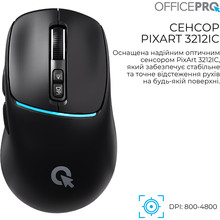 Миша OFFICEPRO M468B Silent Click Wireless Black
