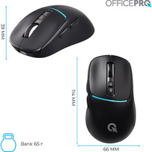 Миша OFFICEPRO M468B Silent Click Wireless Black