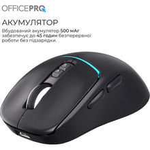 Миша OFFICEPRO M468B Silent Click Wireless Black