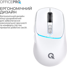 Миша OFFICEPRO M468W Silent Click Wireless White