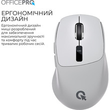 Миша OFFICEPRO M398G Silent Click Wireless Gray