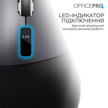 Миша OFFICEPRO M398B Silent Click Wireless Black