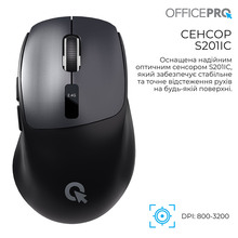 Миша OFFICEPRO M398B Silent Click Wireless Black