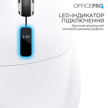 Миша OFFICEPRO M398W Silent Click Wireless White