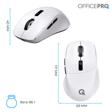 Миша OFFICEPRO M398W Silent Click Wireless White