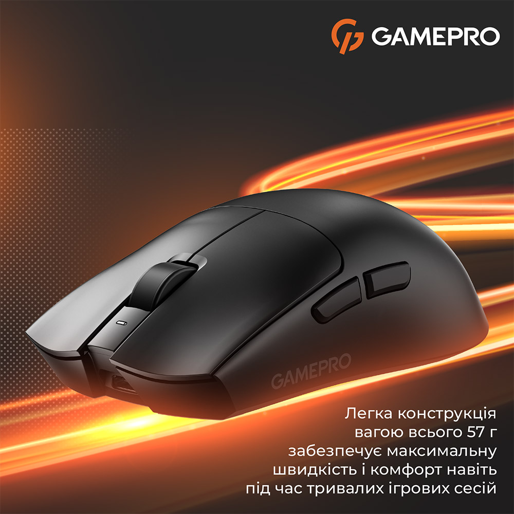 Фото 14 Миша GamePro Genesis Wizard Wireless/Bluetooth/USB Black (GM160B)