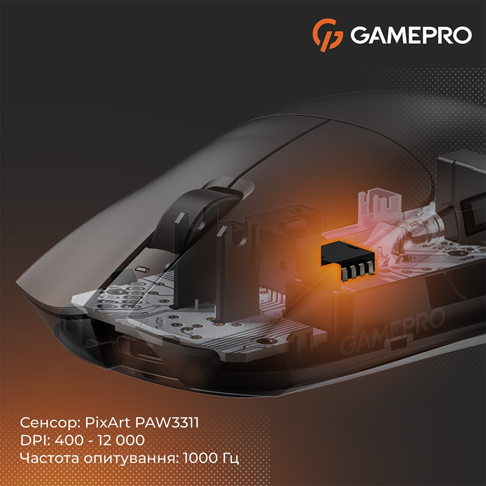 В інтернет магазині Миша GamePro Genesis Wizard Wireless/Bluetooth/USB Black (GM160B)