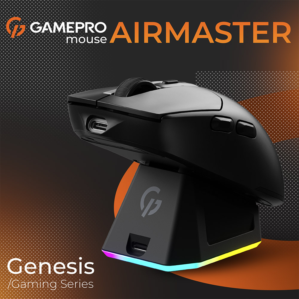 Фото 14 Миша GamePro Genesis Airmaster Wireless/Bluetooth/USB Black (GM167B)