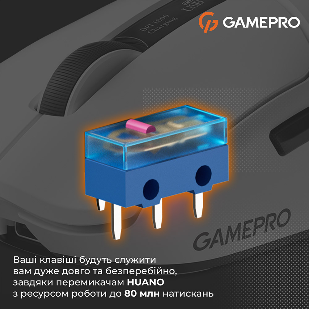 Огляд Миша GamePro Genesis Airmaster Wireless/Bluetooth/USB White (GM167W)